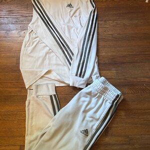 Adidas Kids Cream Sweatpants & Joggers Set